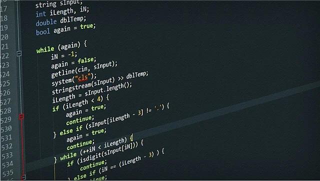 A computer screen showing various lines of code